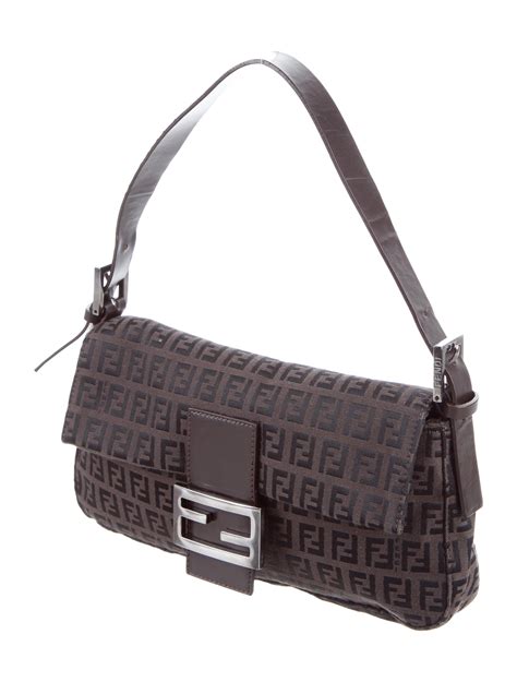 fendi canvas baguette bag|genuine fendi baguette.